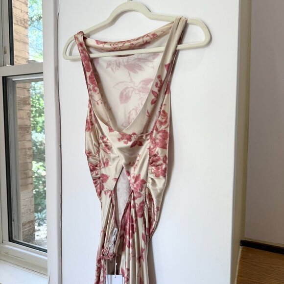 NWT Reformation Anaiis Silk Maxi Dress Cameo Rose Floral Print 10 - Picture 7 of 15